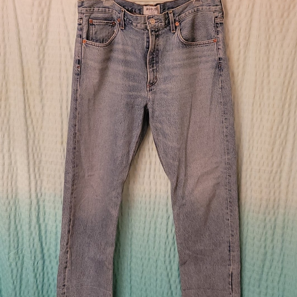 AGOLDE 90s Frayed Hem Relaxed Fit Jeans